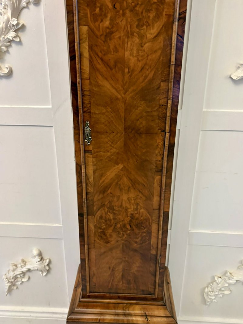 Antique 17th Century English Burr Walnut Longcase Clock by Edin Burgis of London - Image 9